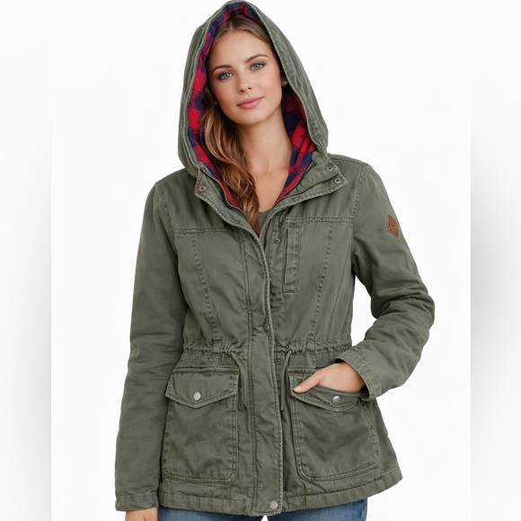 Hollister Green Hooded Utility Jacket - Picture 2 of 8